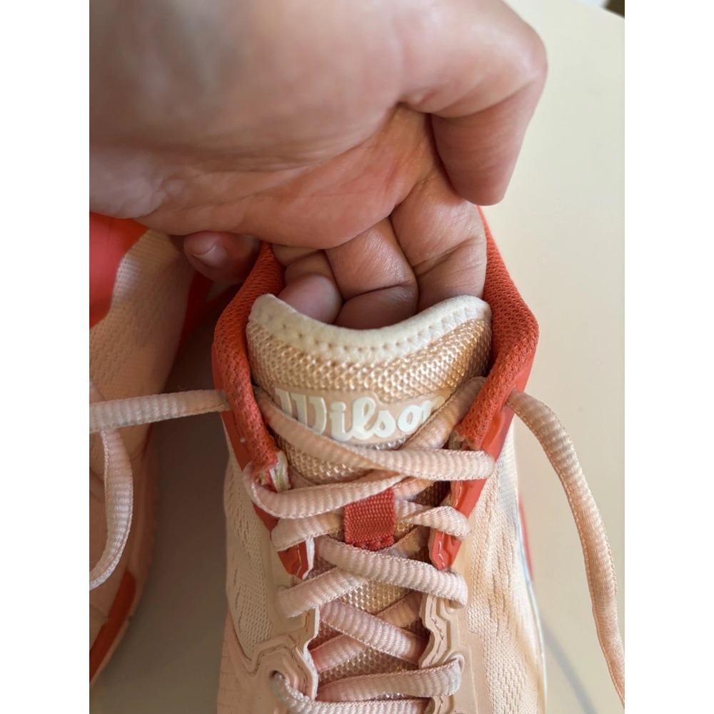 Women's WILSON Rush Pro 3.5 Tennis Shoes Sneakers WRS327320 Size 6.5 PEACH CORAL - Picture 6 of 9